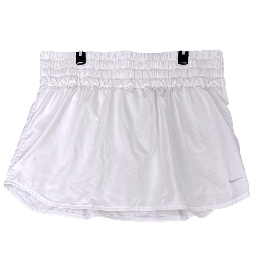 Nike Dri-FIT Advantage Tennis Skort Women XXL Smocked Waistband Inner Shorts